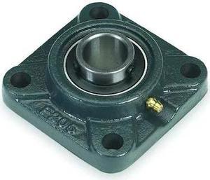 DAYTON 3FCX8 Flange Bearing,4-Bolt,Ball,1-3/8" Bore