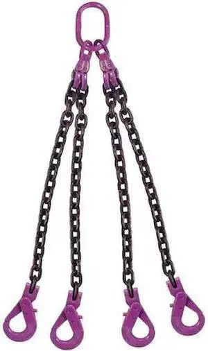 US CARGO CONTROL 12G100QOSL-3 1/2" x 3' - 4 Leg Chain Sling w/ Self-Locking