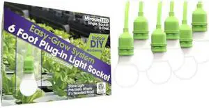 MIRACLE LED 602199 Single Socket LED Ready Corded Lighting System for Grow