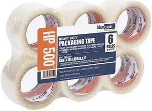 SHURTAPE HP 500 Carton Sealing Tape,Clear,48mm W,PK36