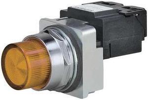 SIEMENS 52PL4E9XB Pilot Light,LED,Full Voltage,Amb,120VAC
