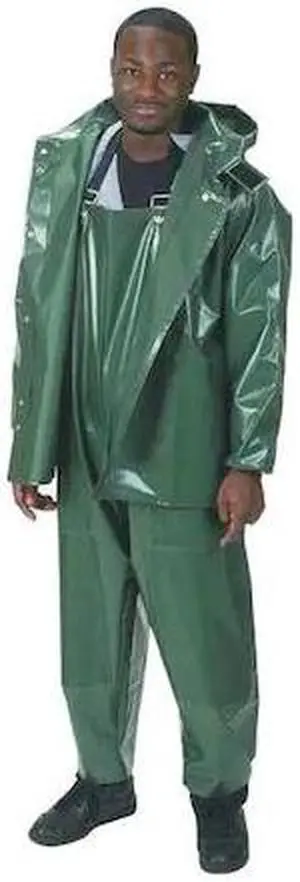 CONDOR 4PCN5 Rain Bib Overall, Nylon/Polyurethane, 31 in Inseam, 42 in to 44 in