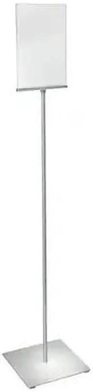 AZAR DISPLAYS 300863 8.5"x11" Pedestal Two-Sided Sign Holder Stand on Square