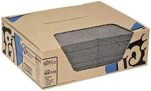 PIG MAT170 Absorbent Mat Pad, Absorbs 11 gal. Universal, PK 50 ,Gray