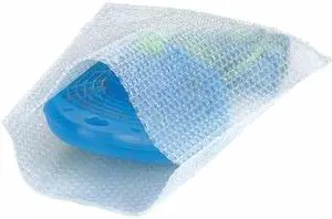 PARTNERS BRAND BOB410F Flush Cut Bubble Pouches, 4" x 10", Clear, 500/Case
