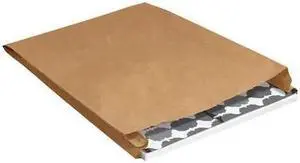 PARTNERS BRAND BGM108K Gusseted Merchandise Bags, 17" x 24" x 4", Kraft, PK500