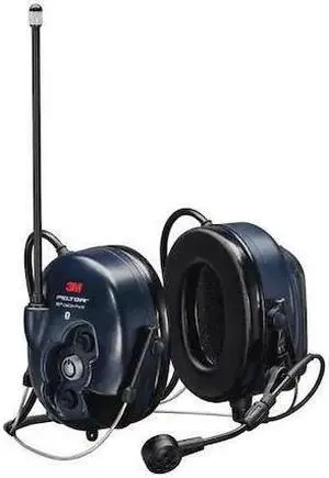 3M PELTOR MT73H7B4D10-NA Behind-the-Neck Communication Headset, 28 dB, Dark Blue