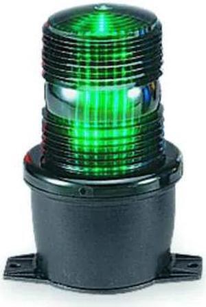FEDERAL SIGNAL LP3PL-120G Low Profile Warning Light,LED,Green,120V