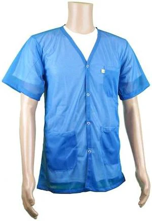 TRANSFORMING TECHNOLOGIES JKV8822LBSS ESD Jacket, V-Neck, Short Sleeve, Color: TRANSFORMING TECHNOLOGIES JKV8822LBSS ESD Jacket, V-Neck, Short Sleeve, Color: