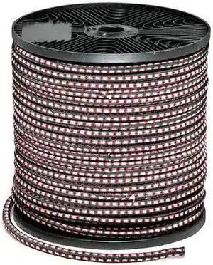 ZORO SELECT 4HXC9 Bungee Cord Roll,300 ft.L,3/8 In.D