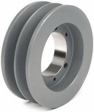 ZORO SELECT 402B 1/2 in to 1-5/8 in Quick Detachable Bushed Bore 2 Groove