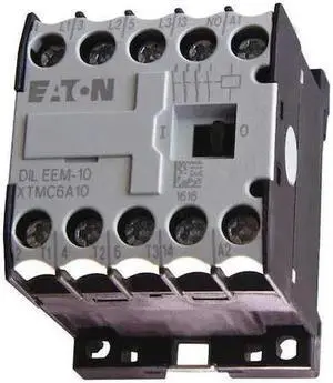 EATON XTMC6A10E IEC Miniature Magnetic Contactor, 1NO, 208V AC, 3 P,