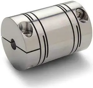 RULAND RLC8-4-4-A Slit Coupling, Clamp, Long, Bores 0.250"x0.250", OD 0.512",