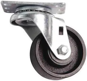 ZORO SELECT MH6FVJ303G Steel Caster 3 In. x 1.25 In.