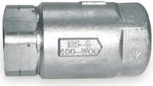 APOLLO VALVES 6210401 3/4" FNPT Stainless Steel Ball Cone Spring Check Valve