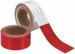 3M 983-32 Reflective Tape,Red/White,1 in. W
