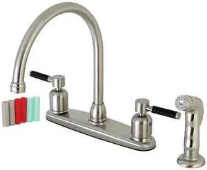 KAISER FB798DKLSP FB798DKLSP 8-Inch Centerset Kitchen Faucet with Sprayer