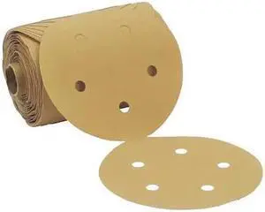 3M 236U Paper Disc Roll,5in.dia.,P120,PK4