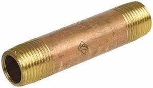 SMITH-COOPER 4385011790 3/4" MNPT x 12" TBE Brass Pipe Nipple Sch 40