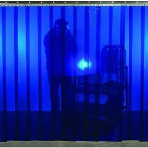 STEINER 83422B Welding Strip Curtain,8 x 8 ft.,Blue,PVC