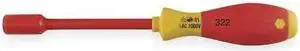 WIHA 32212 Nut Driver, 5.5mm, Solid, Ergo, Ins, 5 in.