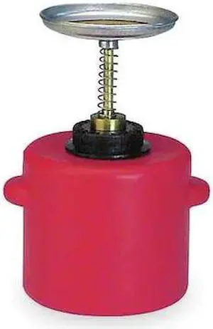 EAGLE MFG P714 Plunger Can,1 Gal.,Polyethylene,Red