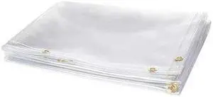 STEINER 339-6X8 Welding Curtain, Transparent Vinyl, 8 ft. W., 6 ft. H., 13