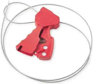 BRADY 65318 Grip-Cinching Cable Lockout,6 ft. L