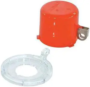 BRADY 130821 Push Button Lockout, Red, Plastic, 1 Max. No. of Padlocks, 69/250
