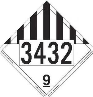LABELMASTER ZRV19-32 Miscellans Dangerous Goods,Rgd Vnyl,PK25