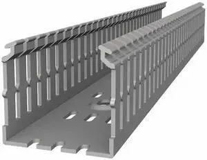 TYRAP TYD15X3WPG6 Wiring Duct,Wide Slot Wall,Gray,6 ft. L