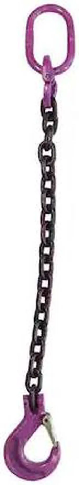 US CARGO CONTROL 12G100SOS-3 1/2" x 3' - Single Leg Chain Sling w/ Sling Hook -