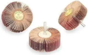 MERIT 08834131518 Flap Wheel,AO,3x1x1/4 In Shank,80G