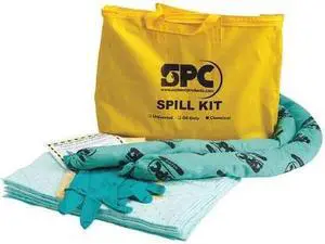 BRADY SKH-PP Spill Kit, 5 gal Volume Absorbed per Kit, Bag, Yellow