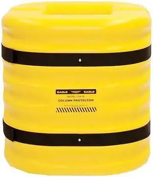 Column Protectr,Fits 12 in.,HDPE,Yllw ZORO SELECT 1724-12