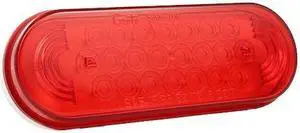GROTE 53962 Stop/Tail/Turn Lamp,Oval,LED