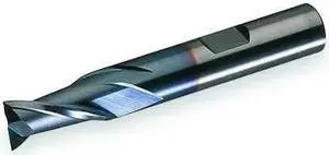 End Mill, HSS, TiCN, 1/2, 2 FL, SGL Sq End, CC