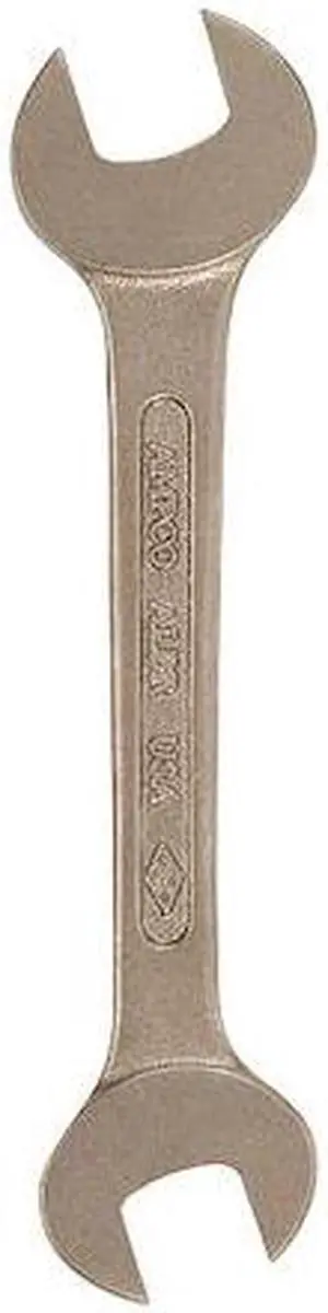AMPCO SAFETY TOOLS WO-1-1/8X1-1/4 Dbl Open Wrench,Non-Spark,1-1/8 x 1-1/4