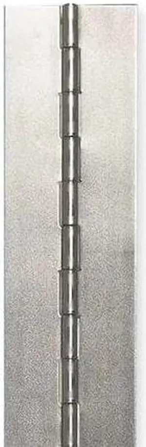 ZORO SELECT 2ZEX6 1 1/2 in W x 24 in H Steel Continuous Hinge