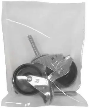 PARTNERS BRAND PB8804 Flat Poly Bags, 10" x 14", 8 mil, Clear, 500 PK