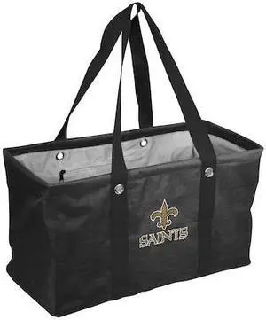 LOGO BRANDS 620-765-CR1 New Orleans Saints Crosshatch Picnic Caddy