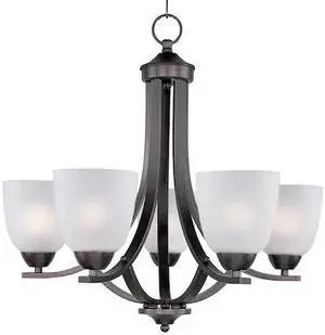 MAXIM LIGHTING 11225FTOI Axis 5-Light 24" Wide Oil Rubbed Bronze Chandelier MAXIM LIGHTING 11225FTOI Axis 5-Light 24" Wide Oil Rubbed Bronze Chandelier