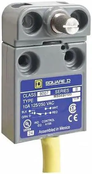 TELEMECANIQUE SENSORS 9007ML04S0100 Limit Switch, No Lever, Rotary, SPDT, 10A @