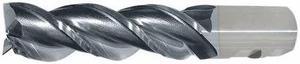 CLEVELAND C40359 3-Flute PM+ HSS-E CrnRad CC Single High-Helix End Mill