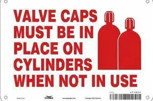 CONDOR 471N64 Safety Sign, 7 in Height, 10 in Width, Aluminum, Vertical