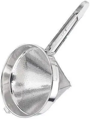 Crestware 18" x 8" x 8" Stainless Steel Mesh Strainer with 1/8" Hole Dia. CCS8C