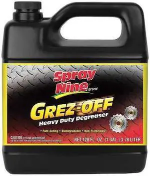 SPRAY NINE 22701 Degreaser, 1 Gal Jug, Liquid, Clear Orange, 4 PK