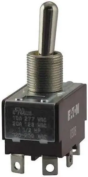 EATON XTD2E1A Toggle Switch,SPDT,10A at 277V,QuikConnct