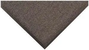 CONDOR 24N171 Entrance Mat, Nylon, 3/8 in Thick, Charcoal, 3 ft W x 12 ft L