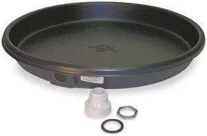 ZORO SELECT 3VU60 Water Heater Drip Pan,26 In Dia,Plastic